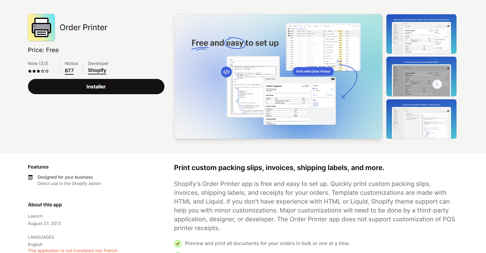 Invoice Order Printer by Shopify